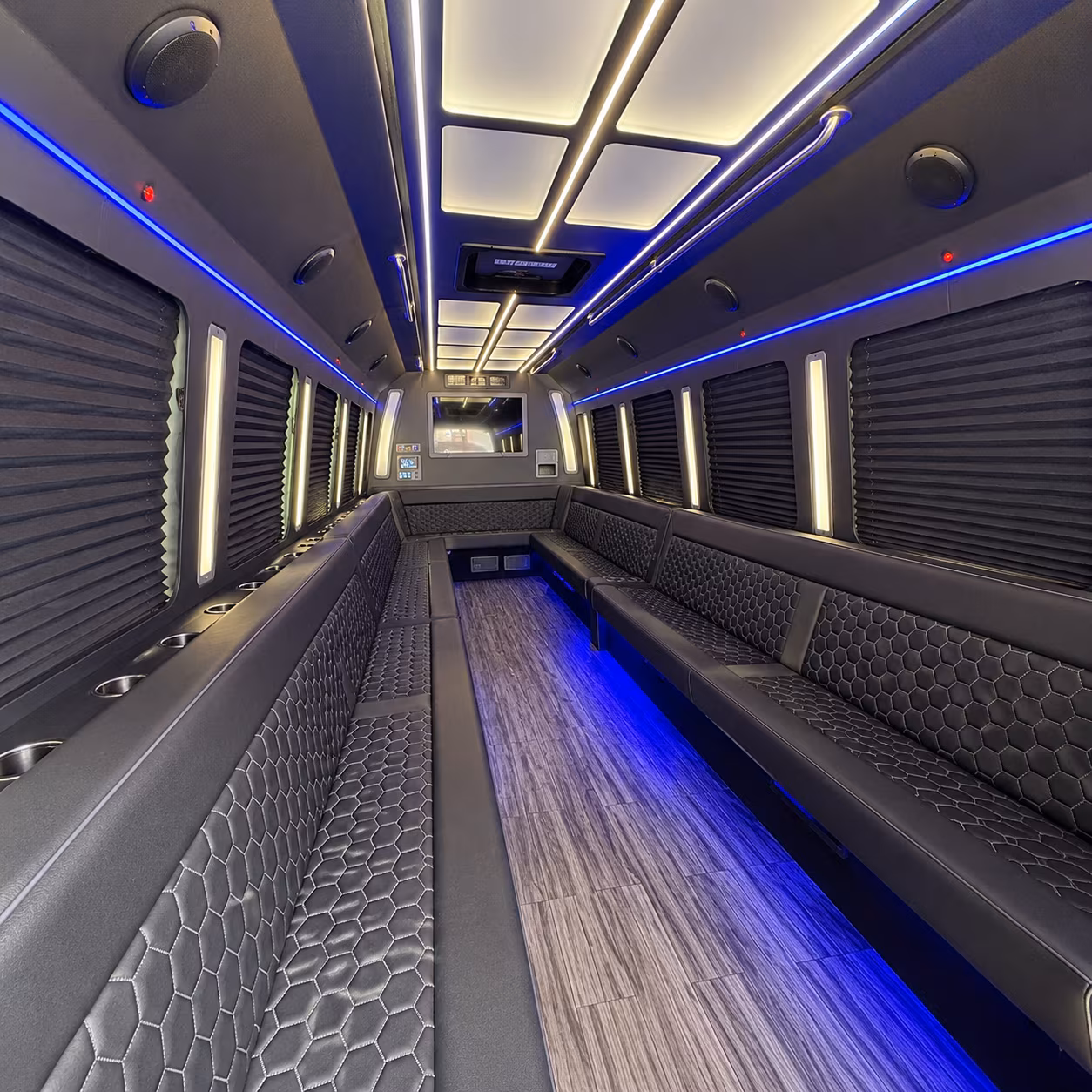 north las vegas 30 passenger party bus interior