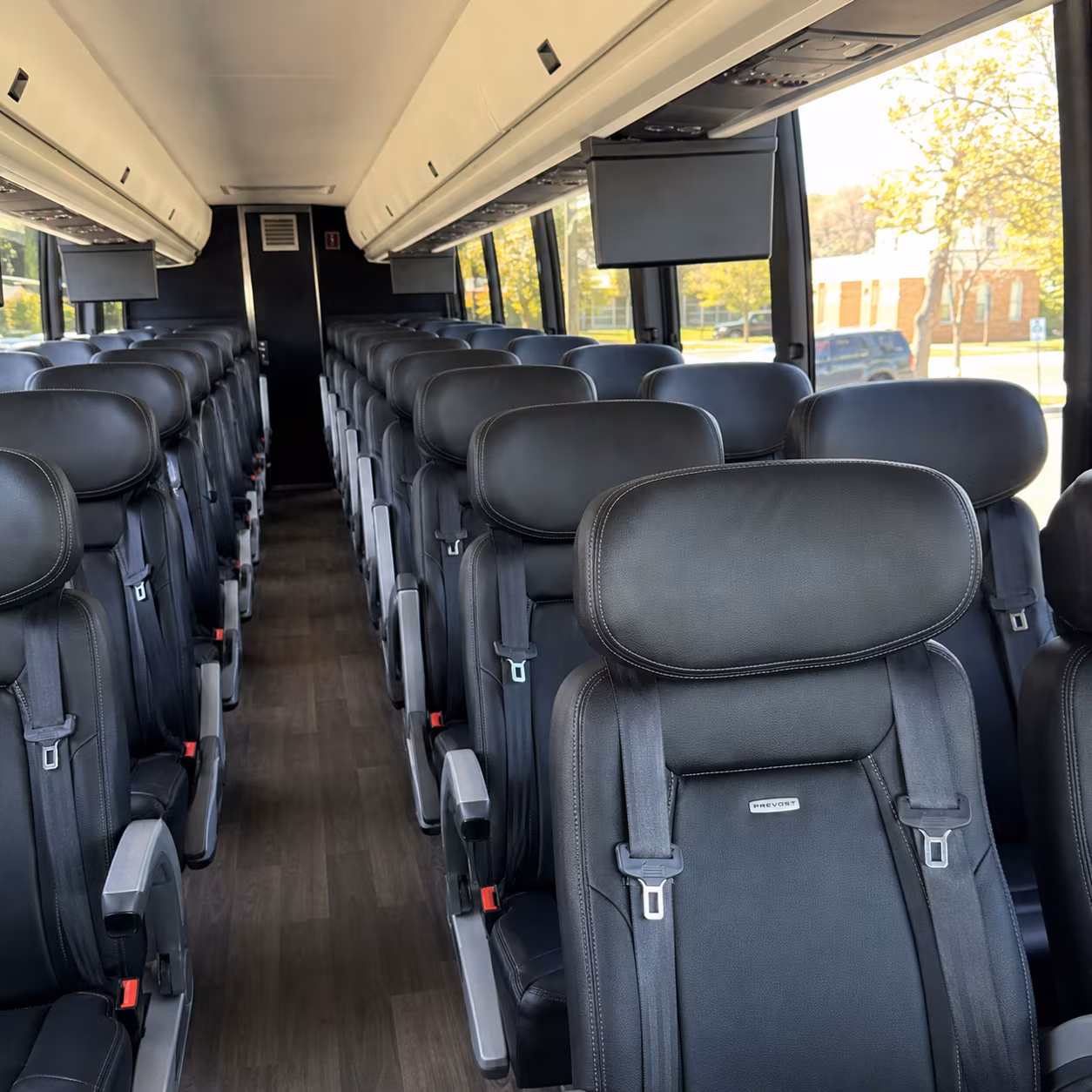 north las vegas 45 passenger charter bus inside