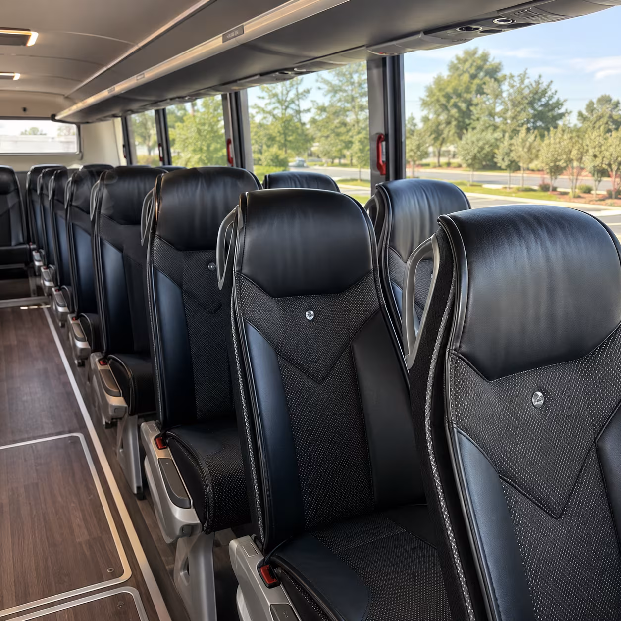 north las vegas 45 passenger charter bus interior
