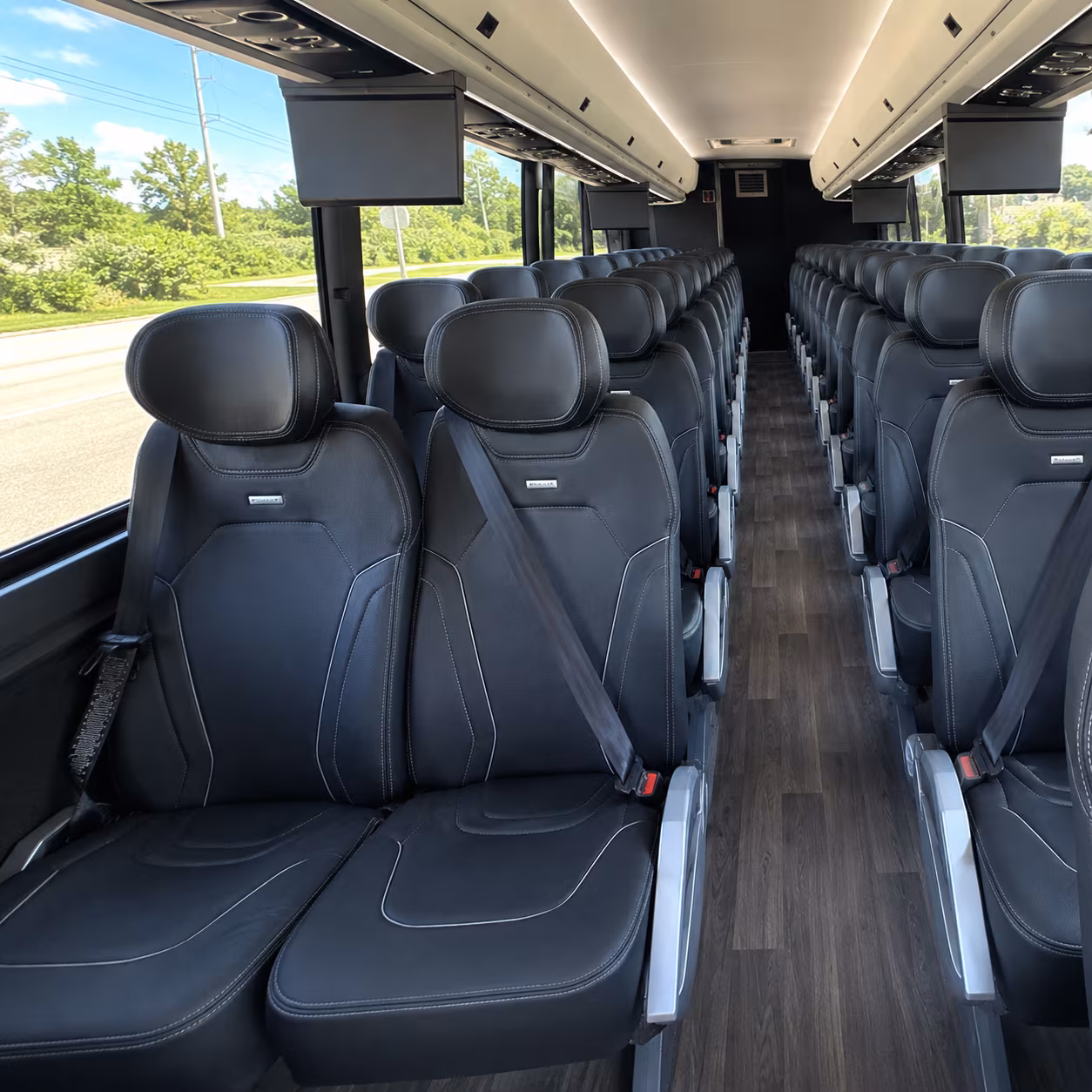 north las vegas 47 passenger charter bus inside