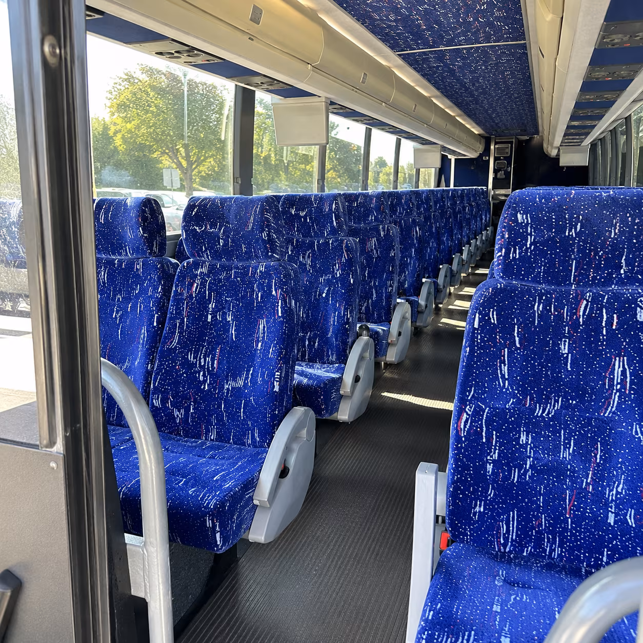north las vegas 50 passenger charter bus inside