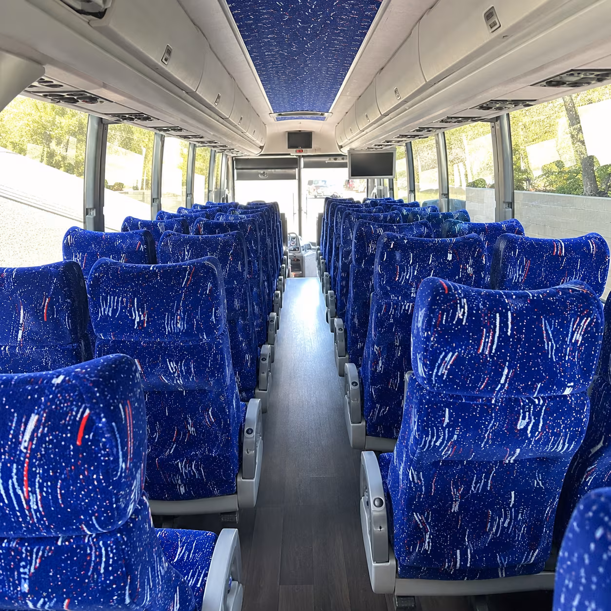 north las vegas 50 passenger charter bus interior