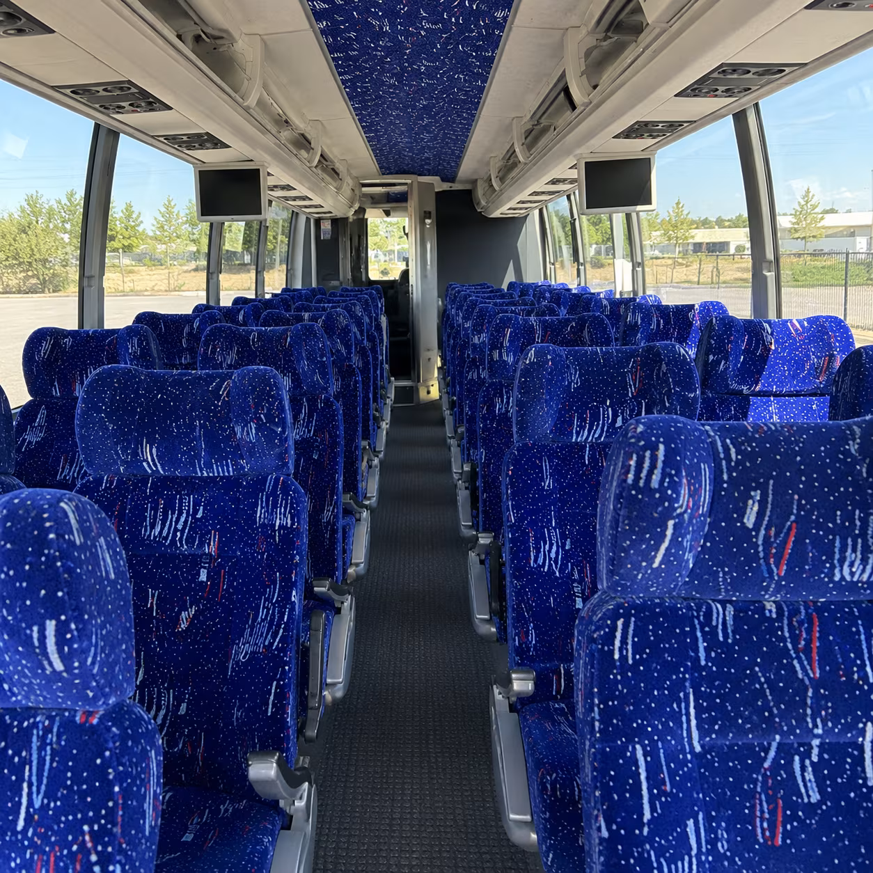 north las vegas 54 passenger charter bus interior