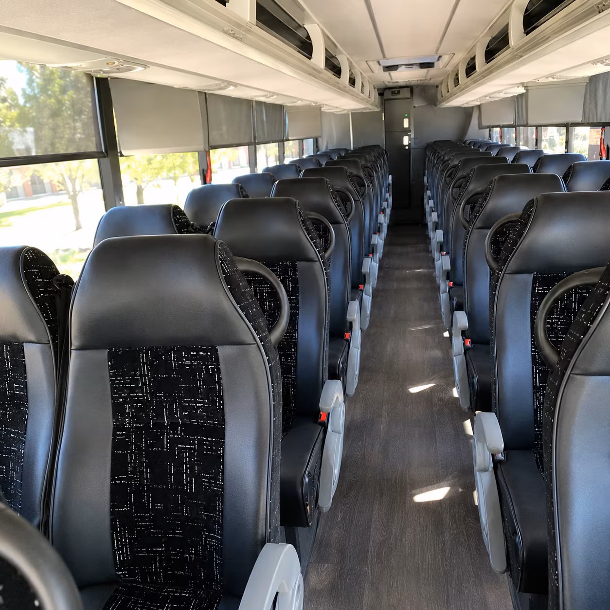 north las vegas charter bus interior